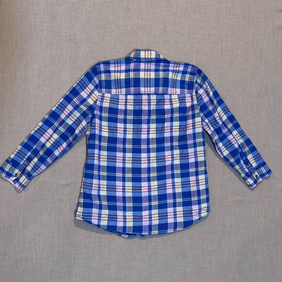 Abercrombie & Fitch Plaid Button Down Y2K Preppy Shirt Multicolor Women’s Medium - Picture 3 of 6